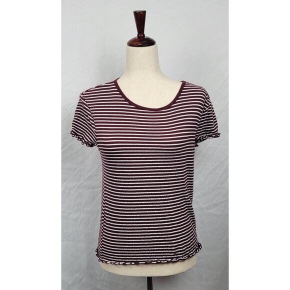 So Cotton Women's Small Red and White Blouse - Picture 1 of 6